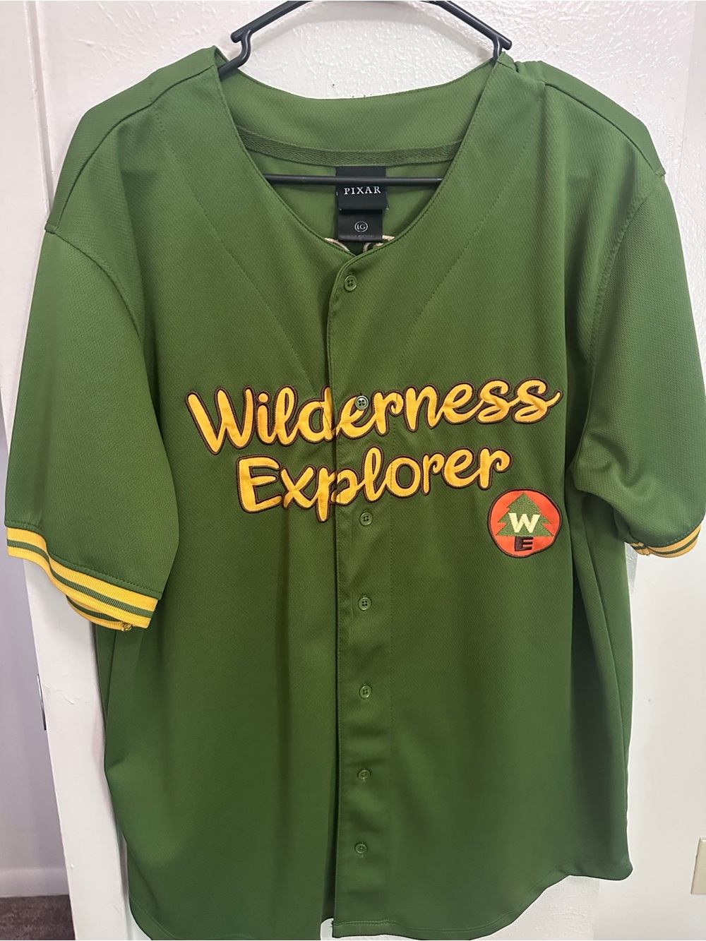 Pixar Wilderness Explorer Green Baseball Jersey